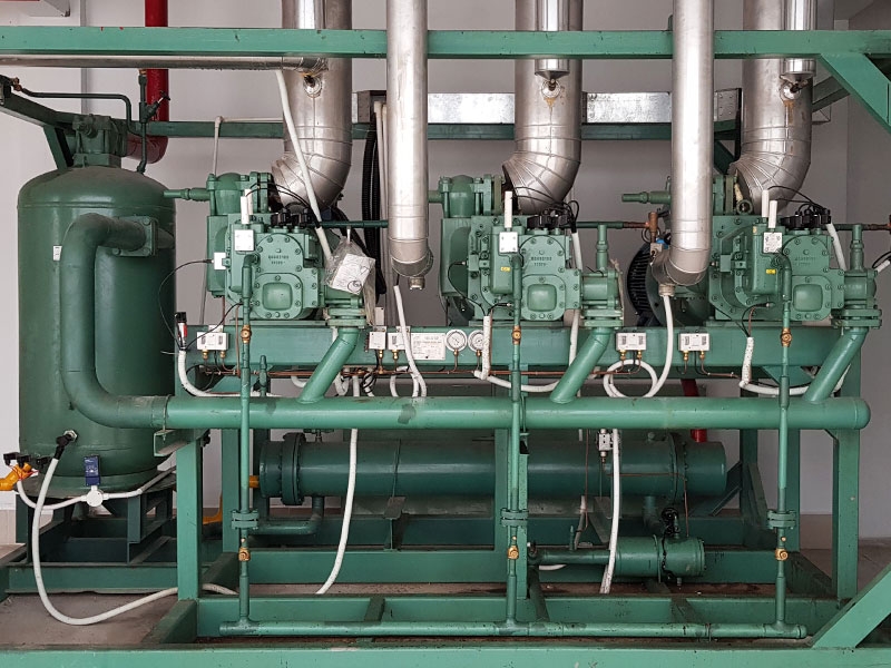 Providing Bitzer compressor, installing cold storage using R22 gas.